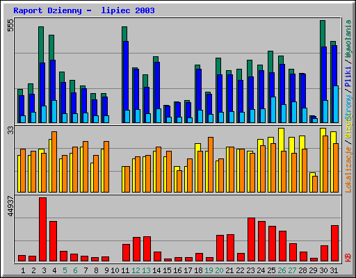 Raport Dzienny -  lipiec 2003