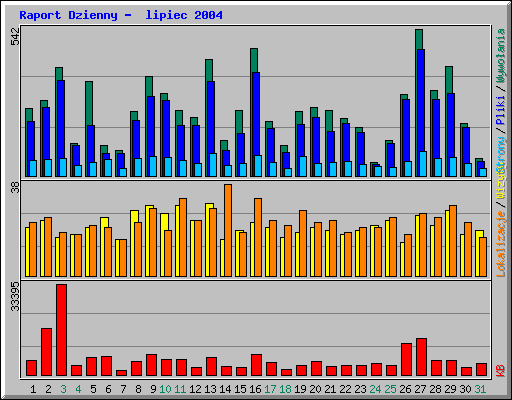 Raport Dzienny -  lipiec 2004