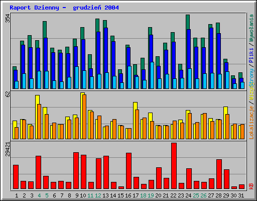 Raport Dzienny -  grudzie 2004