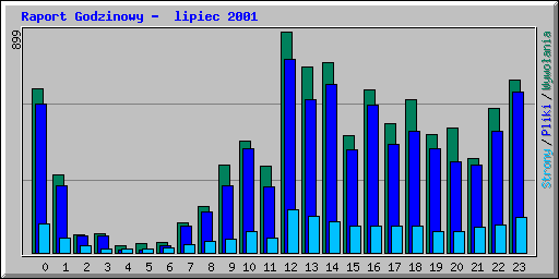 Raport Godzinowy -  lipiec 2001