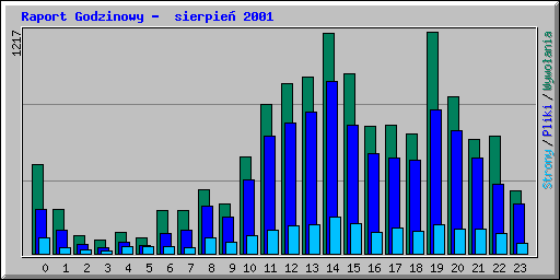 Raport Godzinowy -  sierpie 2001