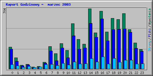 Raport Godzinowy -  marzec 2003