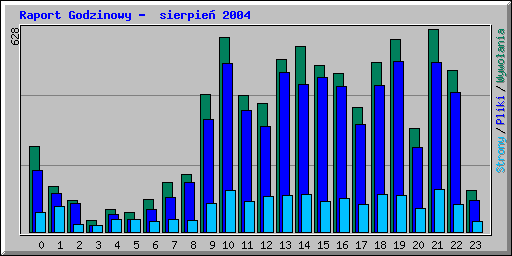 Raport Godzinowy -  sierpie 2004